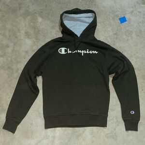 Champion Dark Hoodie with Logo
